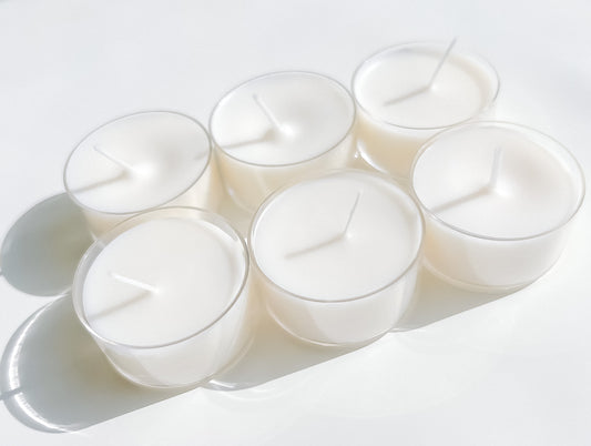Tealight Candle Set (Set of 6) - Floral